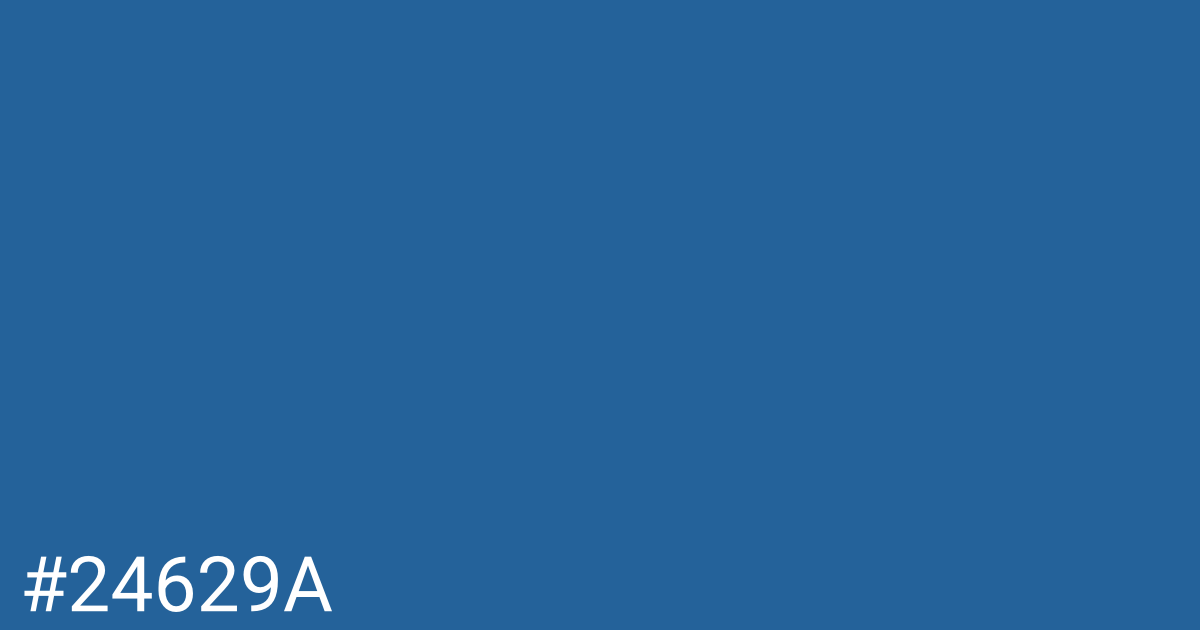 Hex color #24629a graphic
