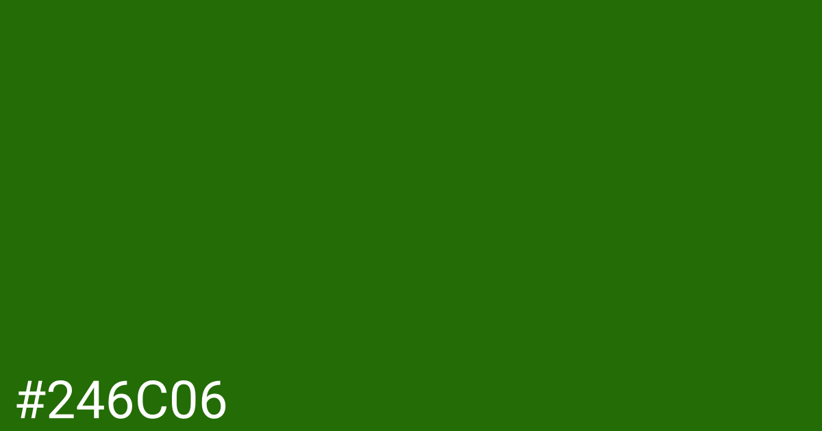 Hex color #246c06 graphic
