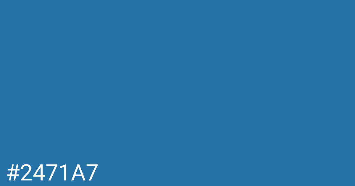 Hex color #2471a7 graphic