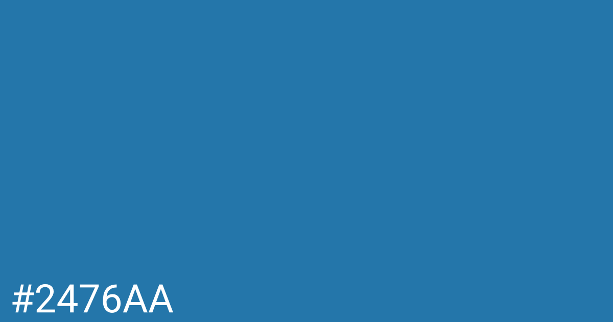 Hex color #2476aa graphic