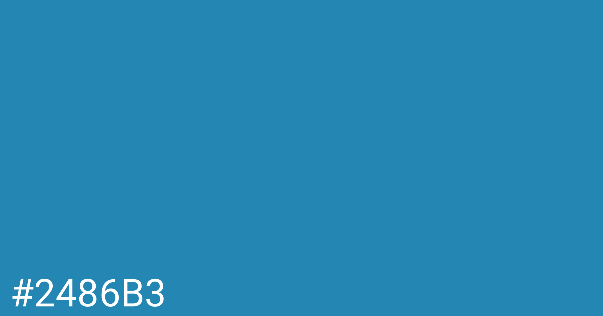 Hex color #2486b3 graphic