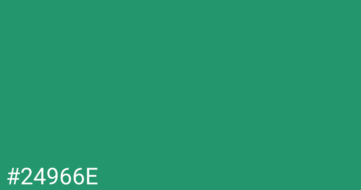 Hex color #24966e graphic