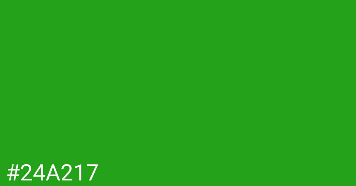 Hex color #24a217 graphic
