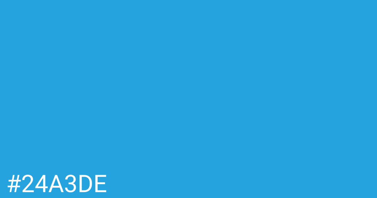 Hex color #24a3de graphic