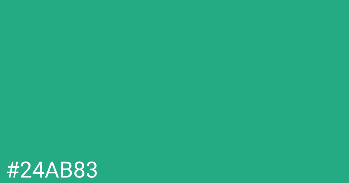 Hex color #24ab83 graphic