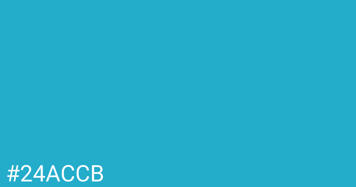 Hex color #24accb graphic