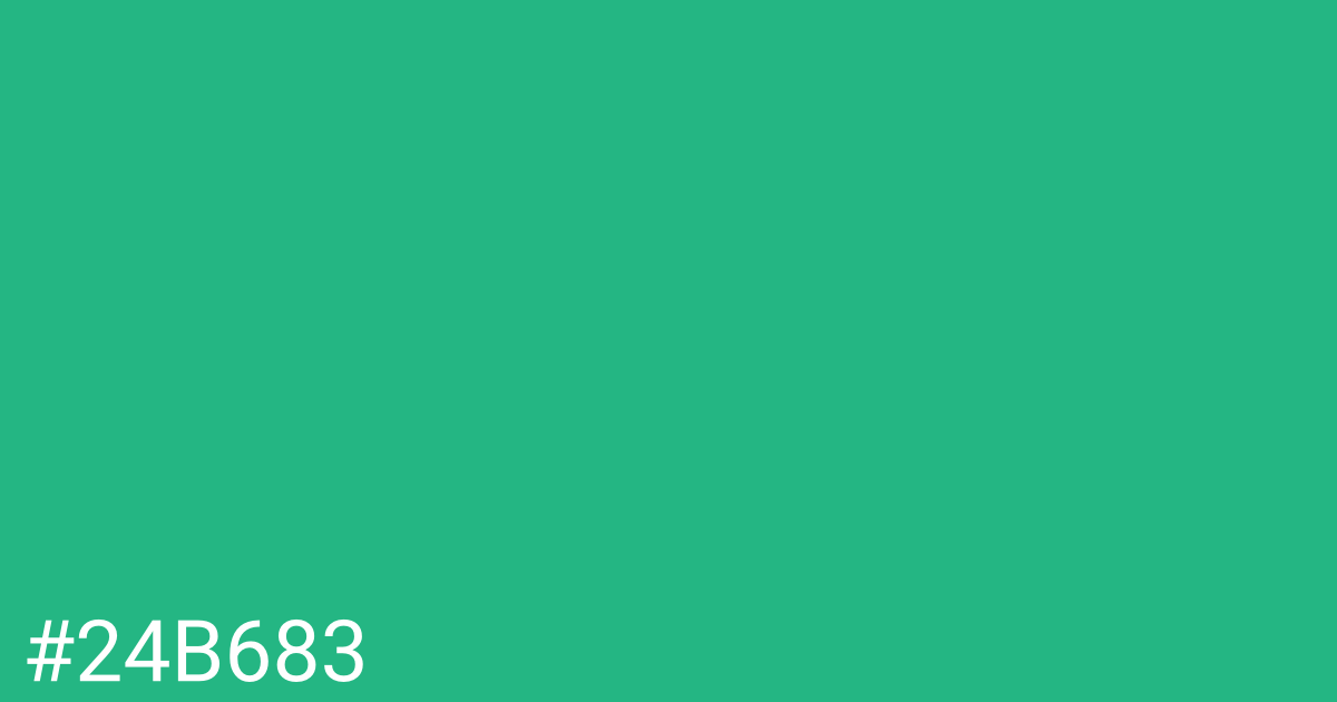 Hex color #24b683 graphic