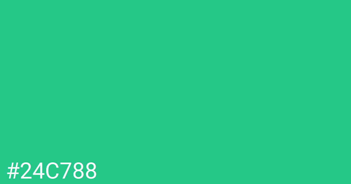 Hex color #24c788 graphic