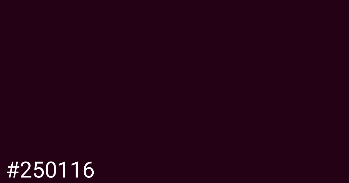 Hex color #250116 graphic