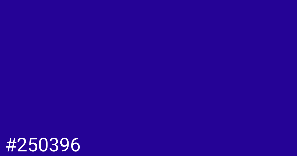 Hex color #250396 graphic