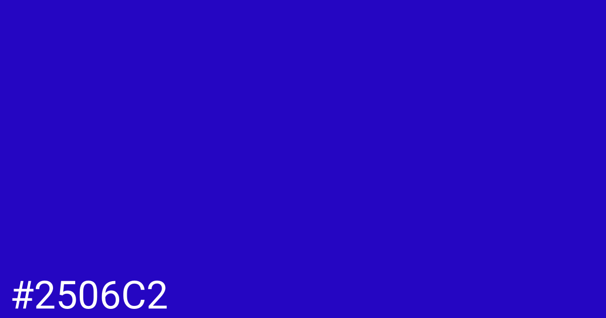 Hex color #2506c2 graphic