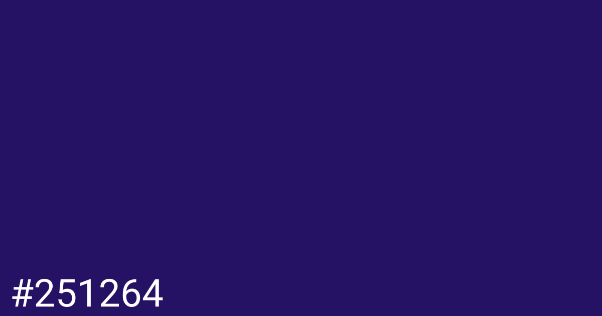 Hex color #251264 graphic