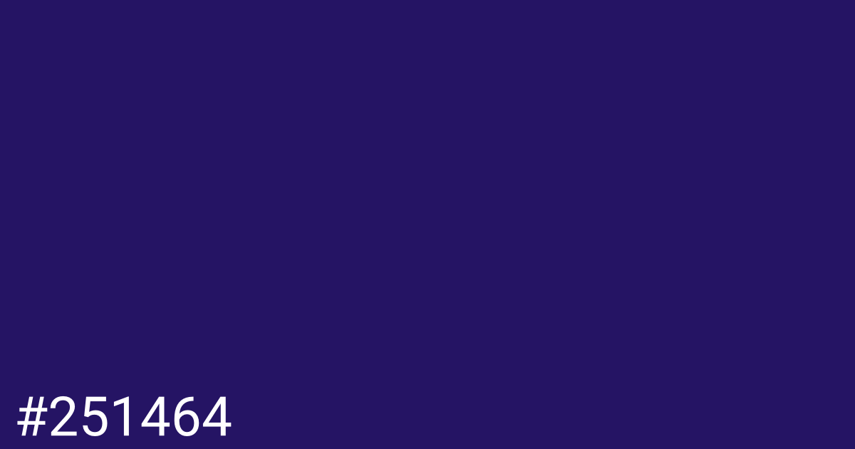 Hex color #251464 graphic