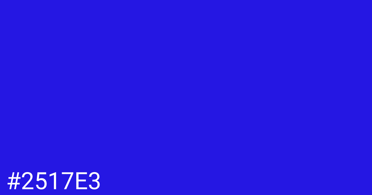 Hex color #2517e3 graphic