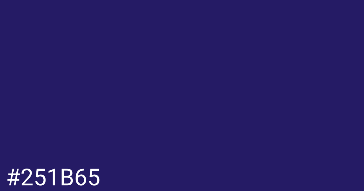 Hex color #251b65 graphic