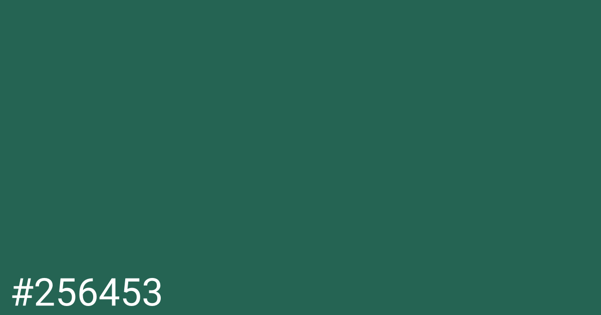 Hex color #256453 graphic