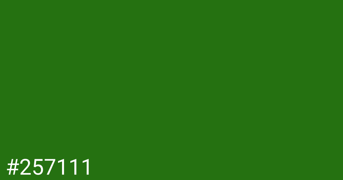 Hex color #257111 graphic