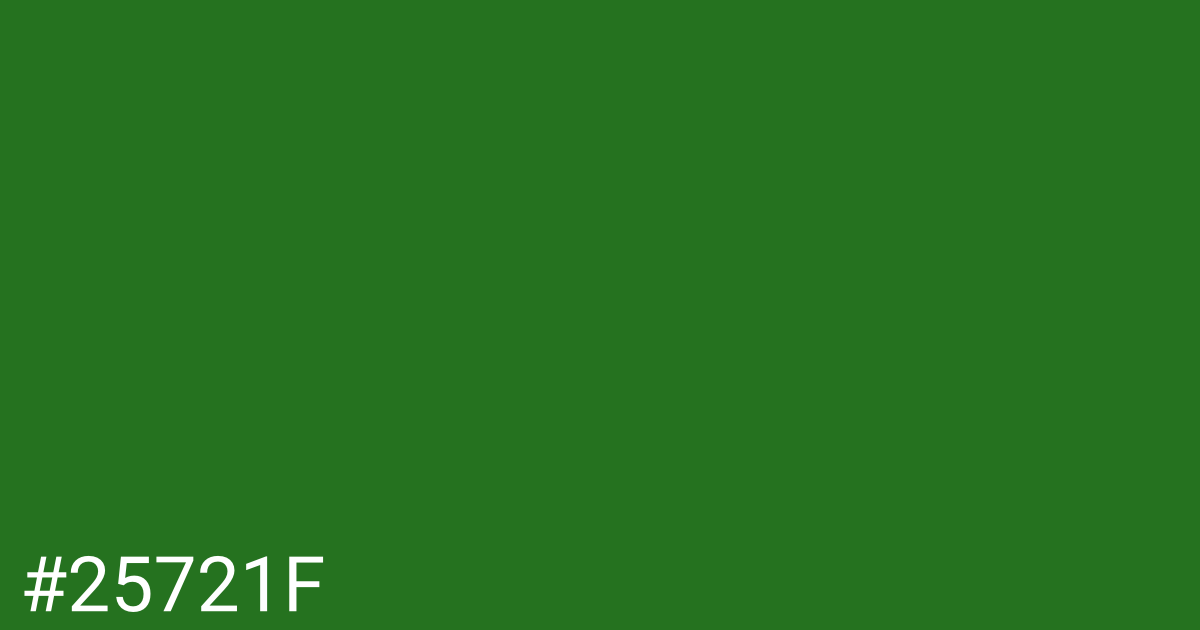 Hex color #25721f graphic