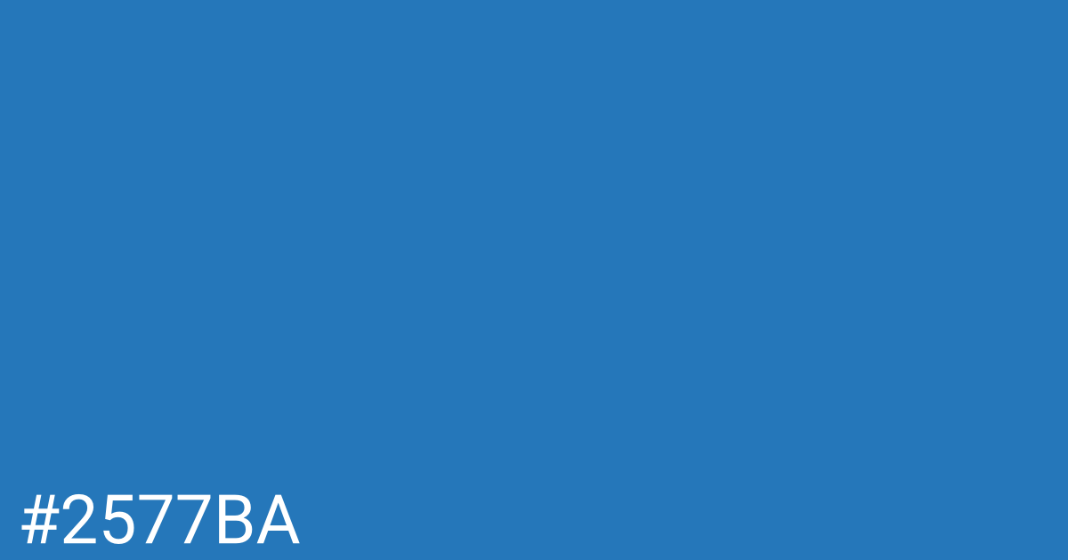 Hex color #2577ba graphic