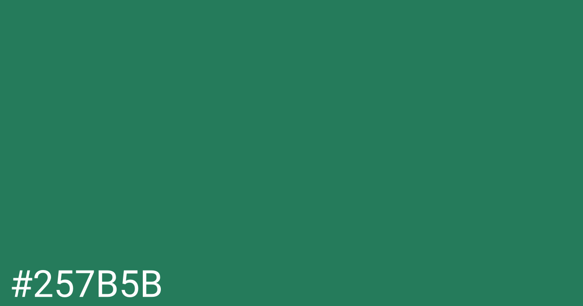 Hex color #257b5b graphic