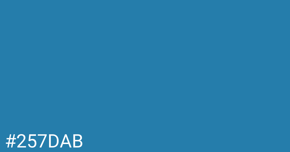 Hex color #257dab graphic