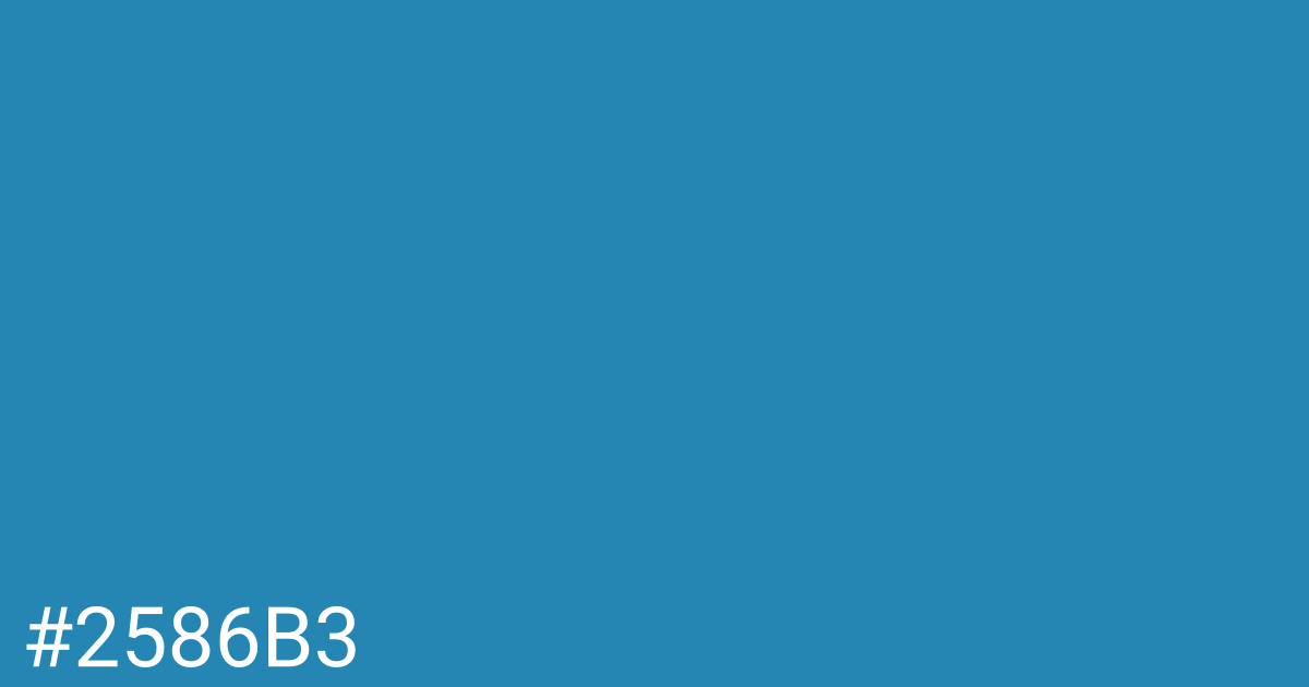 Hex color #2586b3 graphic