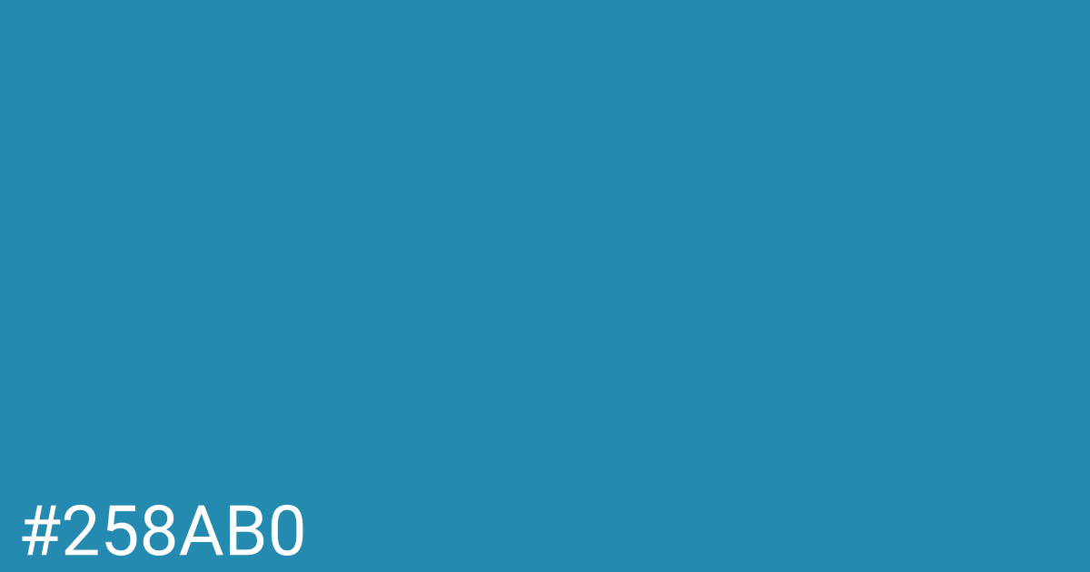 Hex color #258ab0 graphic