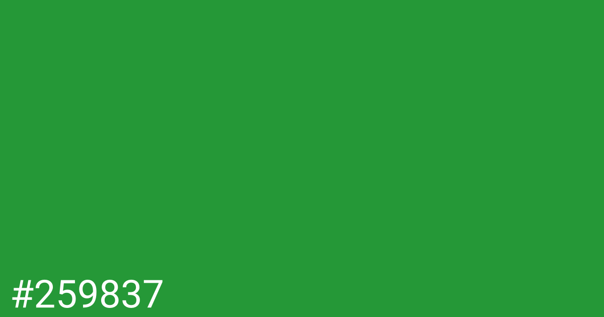 Hex color #259837 graphic