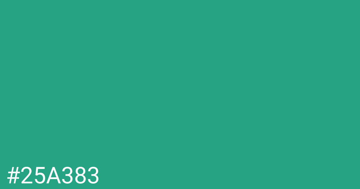 Hex color #25a383 graphic