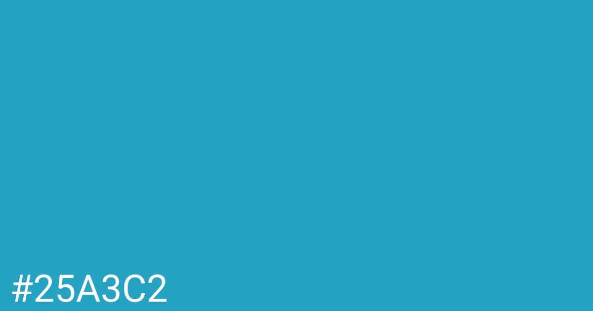 Hex color #25a3c2 graphic