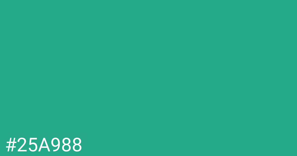 Hex color #25a988 graphic