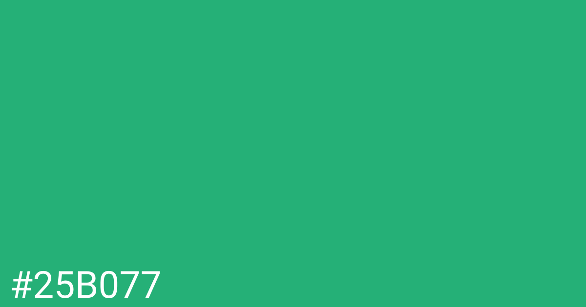Hex color #25b077 graphic