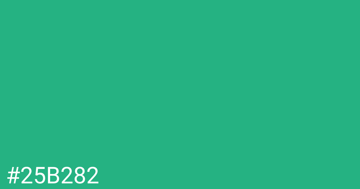 Hex color #25b282 graphic