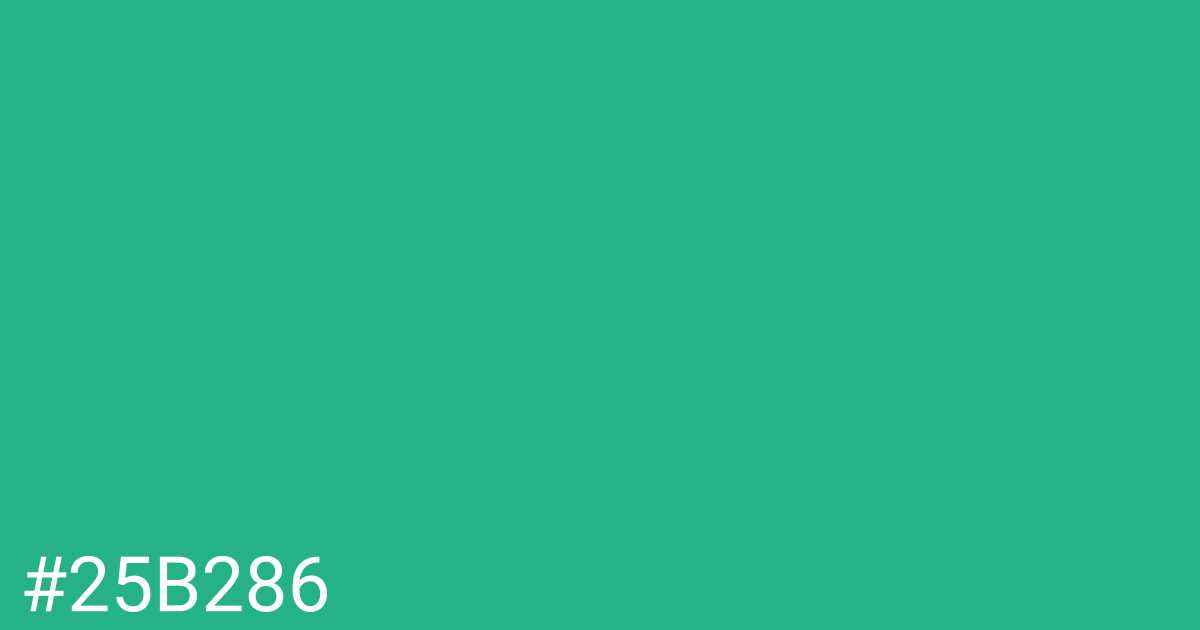 Hex color #25b286 graphic