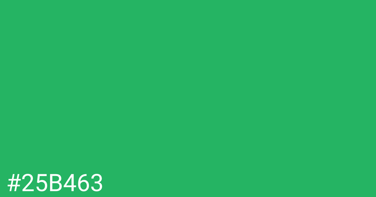 Hex color #25b463 graphic