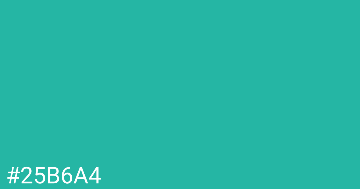 Hex color #25b6a4 graphic