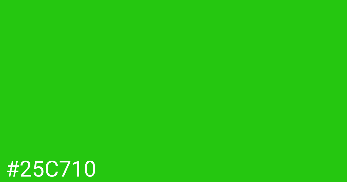 Hex color #25c710 graphic