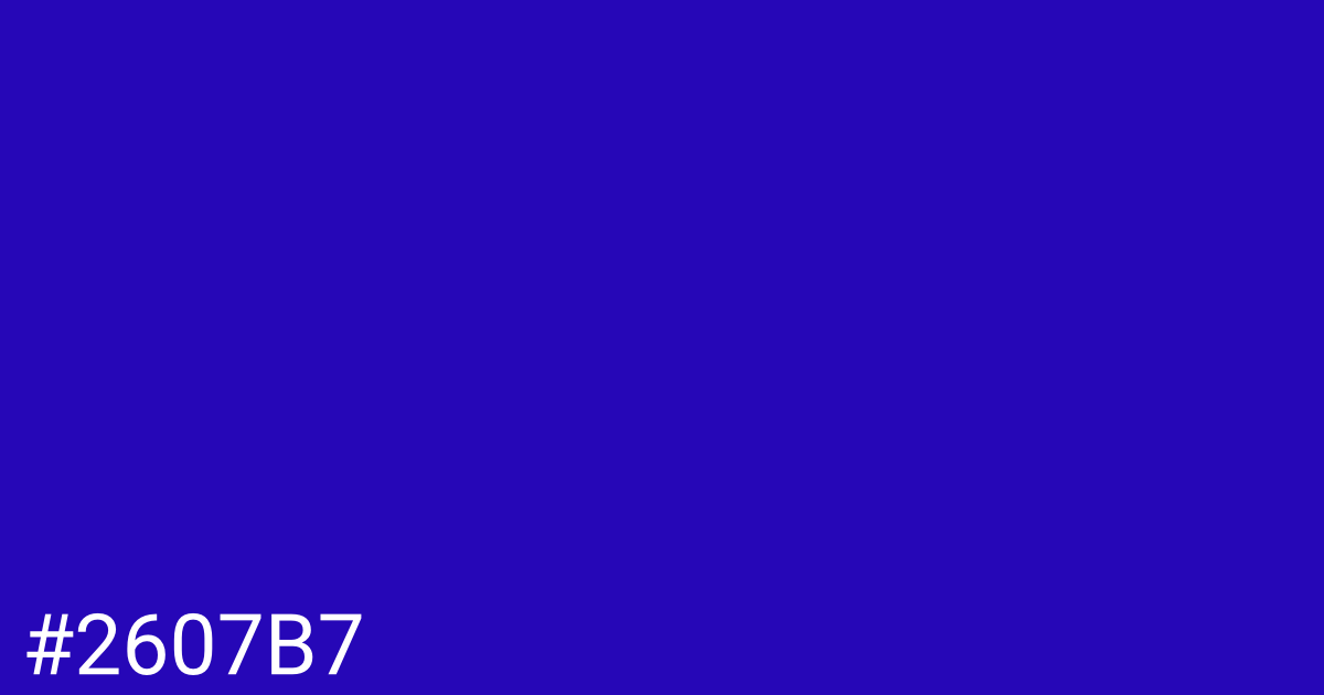 Hex color #2607b7 graphic