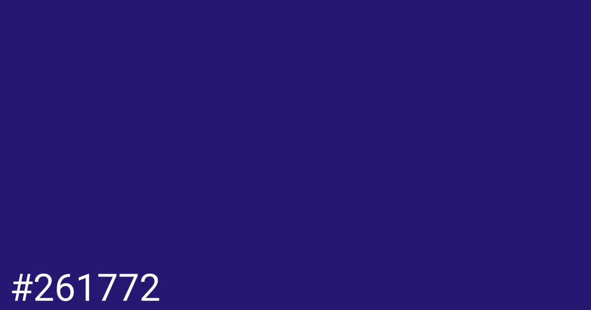 Hex color #261772 graphic