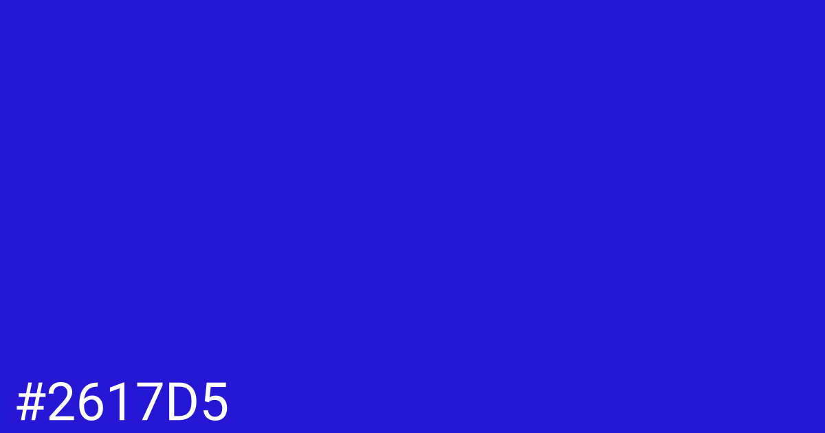 Hex color #2617d5 graphic