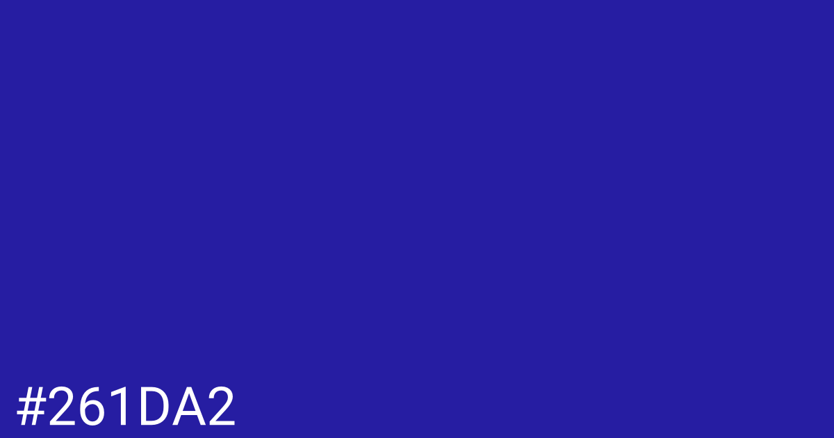 Hex color #261da2 graphic