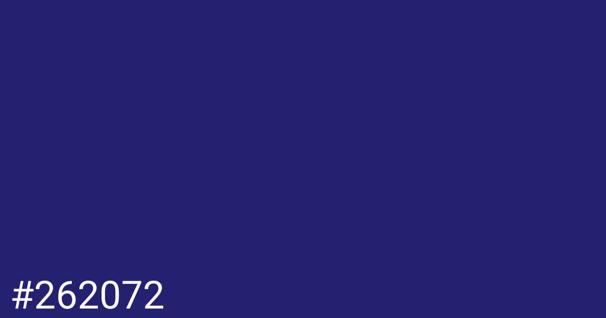 Hex color #262072 graphic