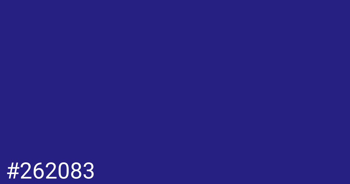 Hex color #262083 graphic