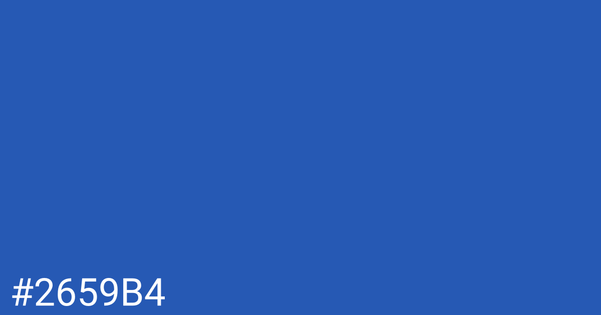 Hex color #2659b4 graphic