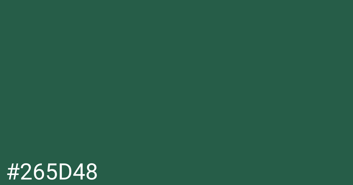 Hex color #265d48 graphic