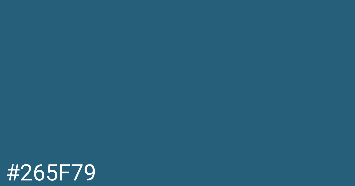 Hex color #265f79 graphic