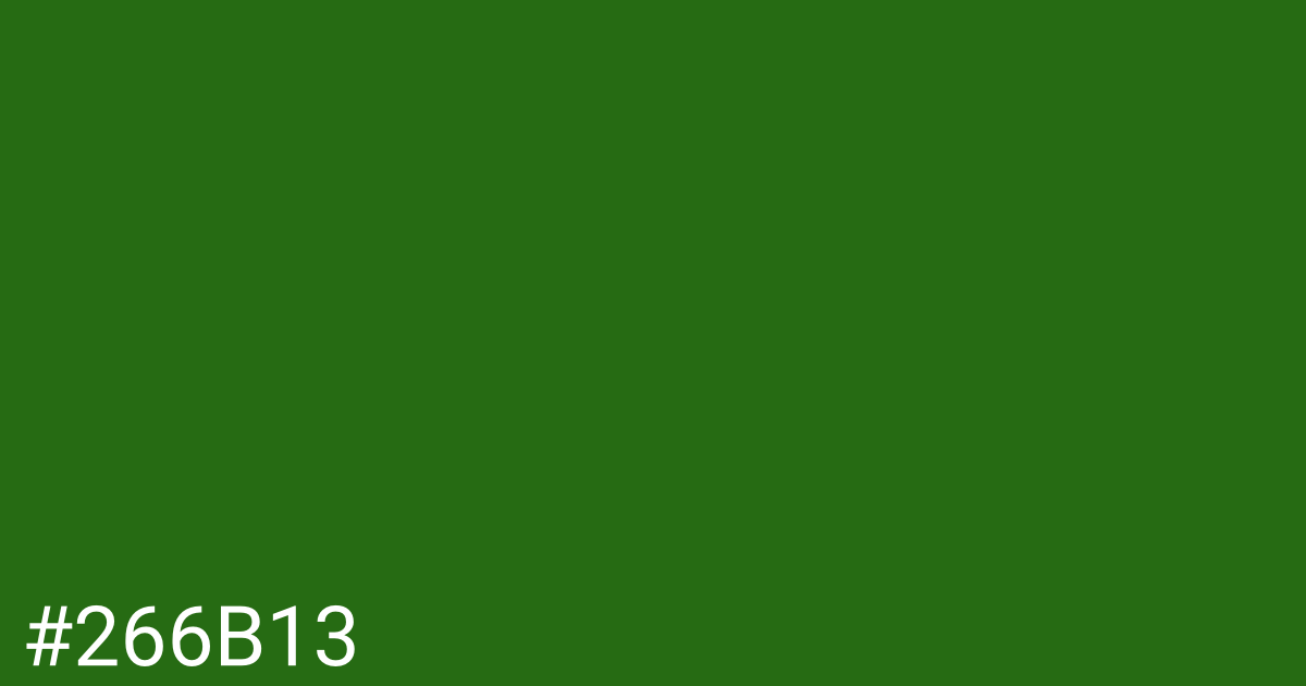 Hex color #266b13 graphic