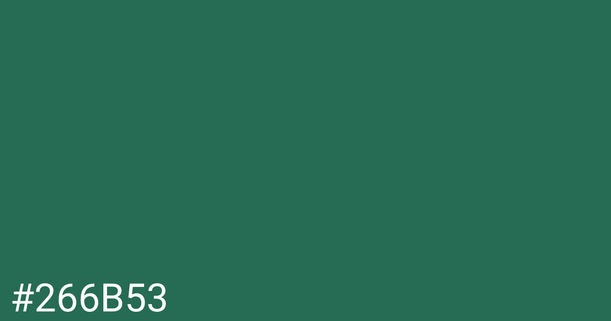 Hex color #266b53 graphic