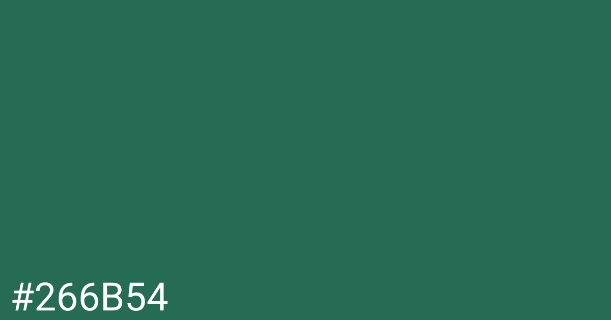 Hex color #266b54 graphic