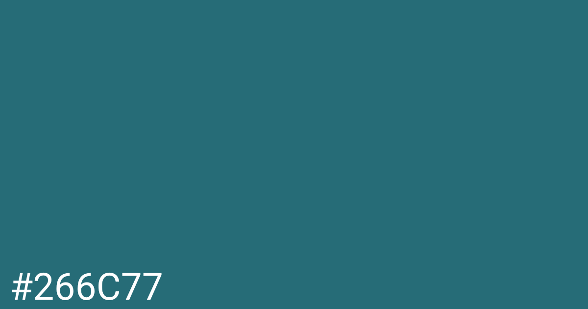 Hex color #266c77 graphic